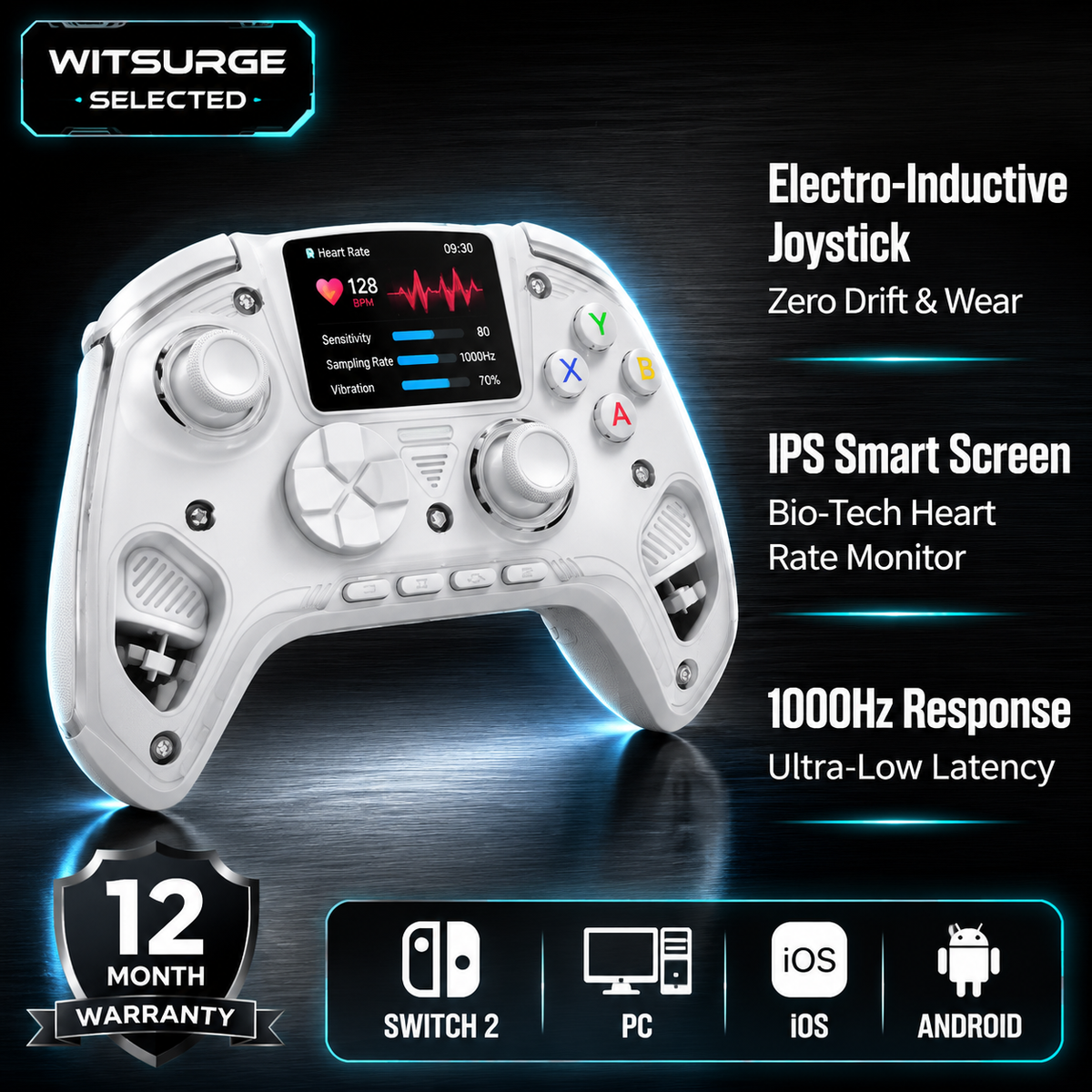 Nes Controller Usb - WITSURGE SELECTED Wireless IPS Screen Gamepad,