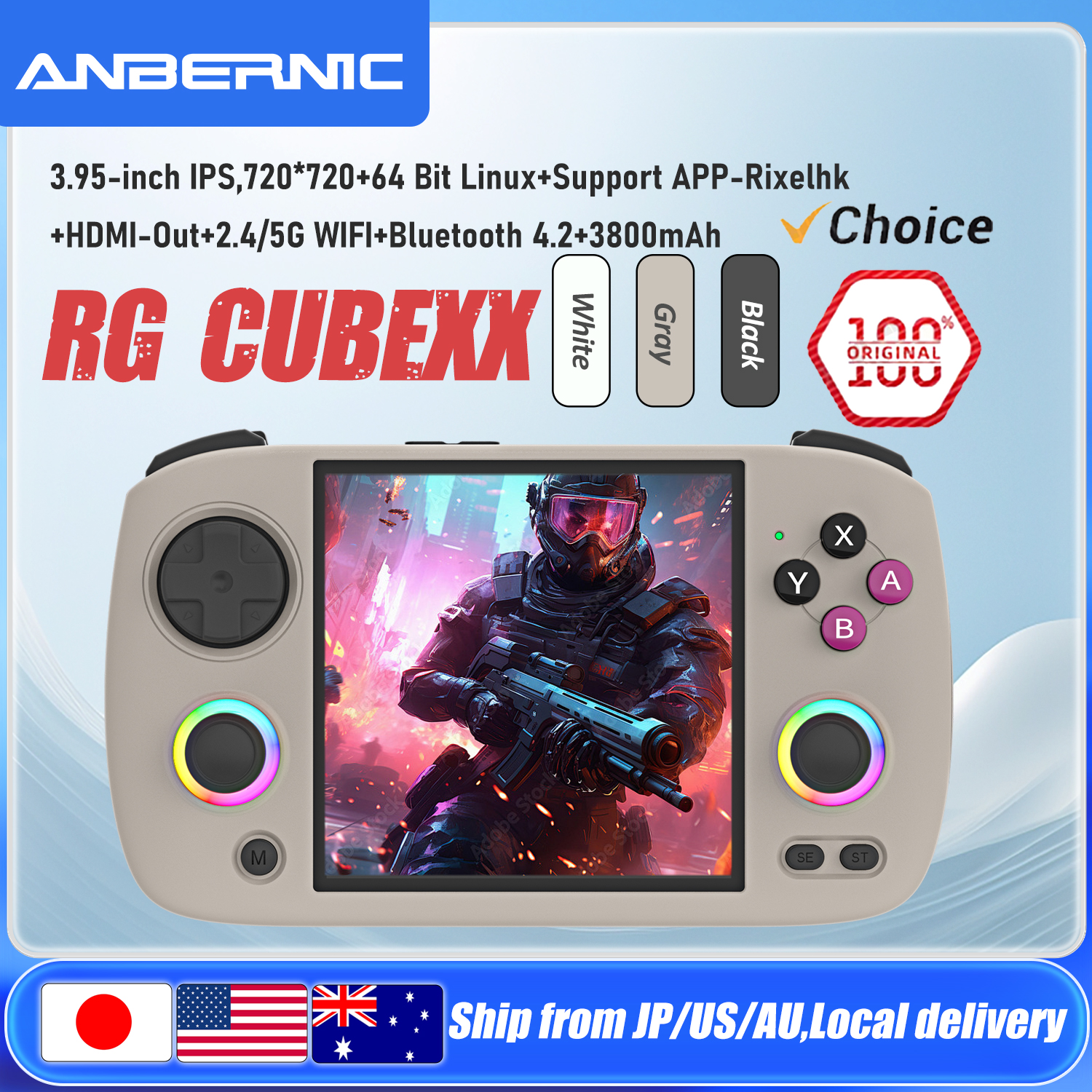 Retro Gaming Os - ANBERNIC RG CubeXX Handheld Game Console