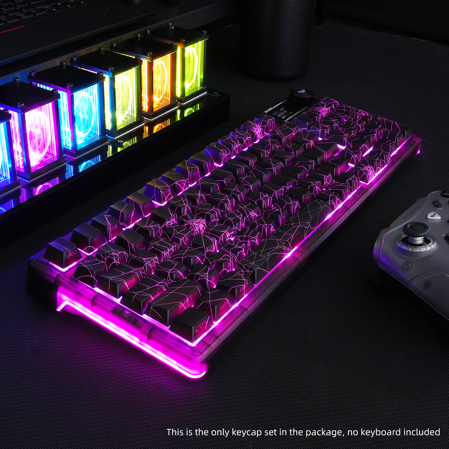 Retro Gaming Keycaps - Spider Web Keycaps Cherry Profile Shine