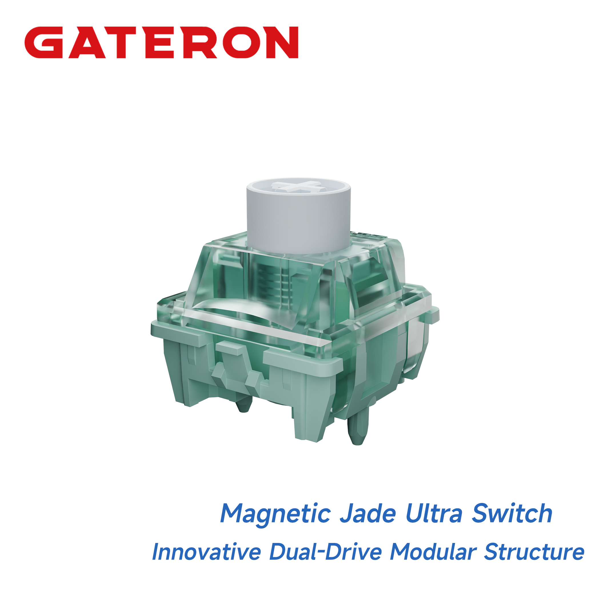 Retro Gaming Keycaps - GATERON Magnetic Jade Ultra switch, Linear,