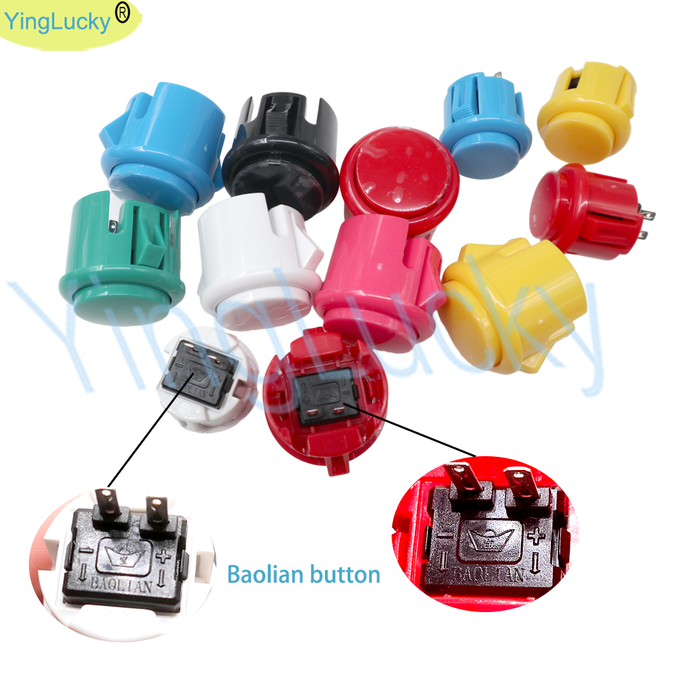 Arcade Button Kit - 12pcs Arcade Push Button, Sanwa Hitachi