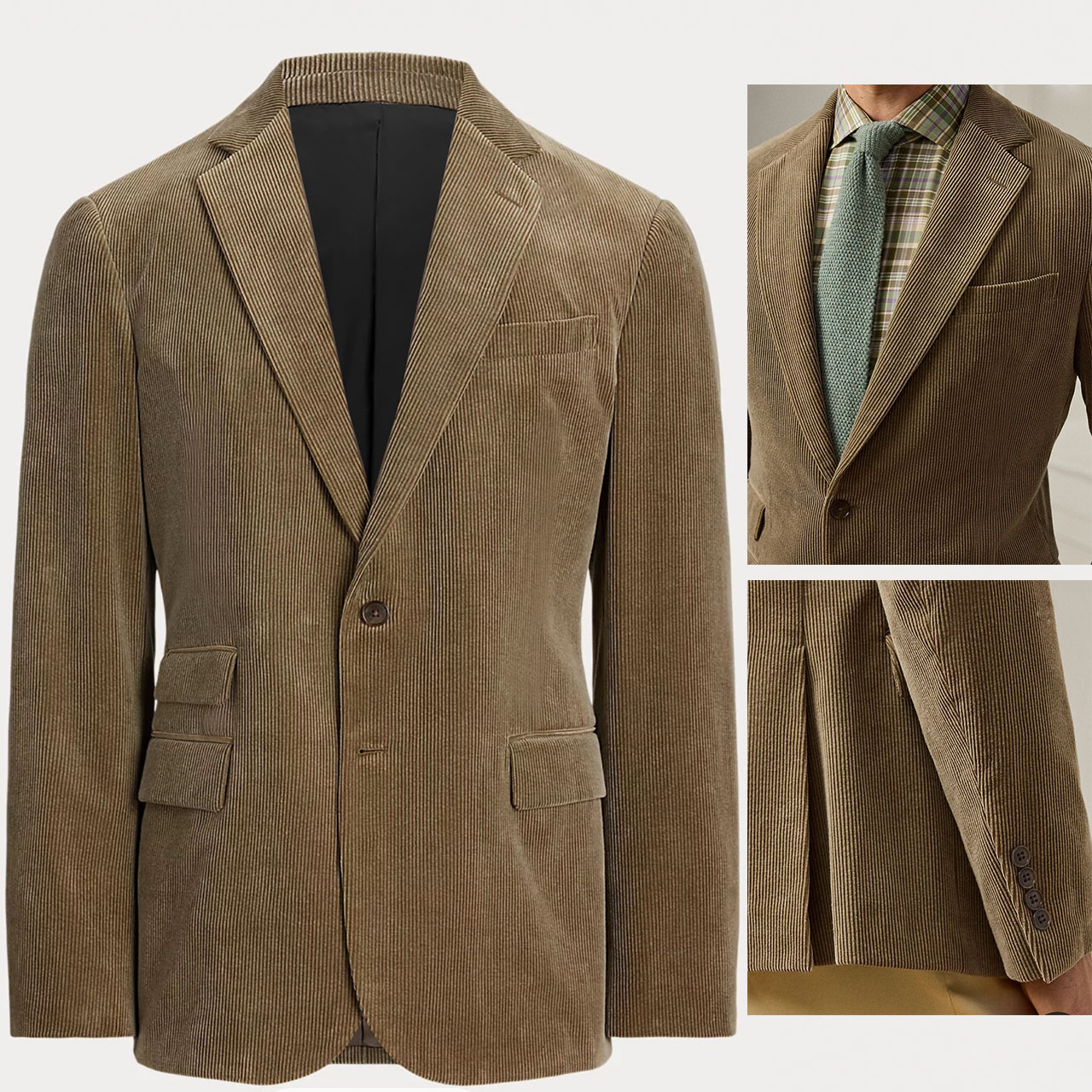 Retro Gaming Jacket - Vintage Corduroy Men's Blazers Luxury High
