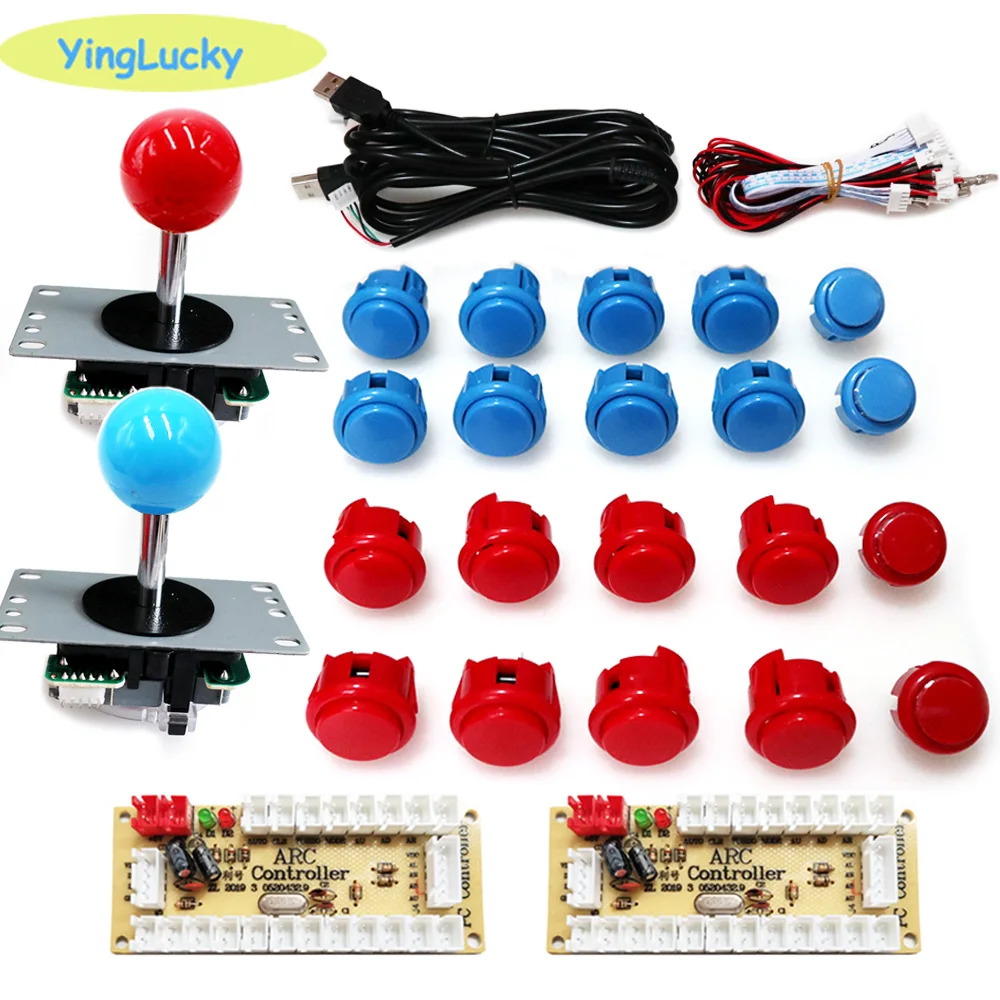 Arcade 2 Player Zero Delay Kit - Arcade Button Kit 评论和价格