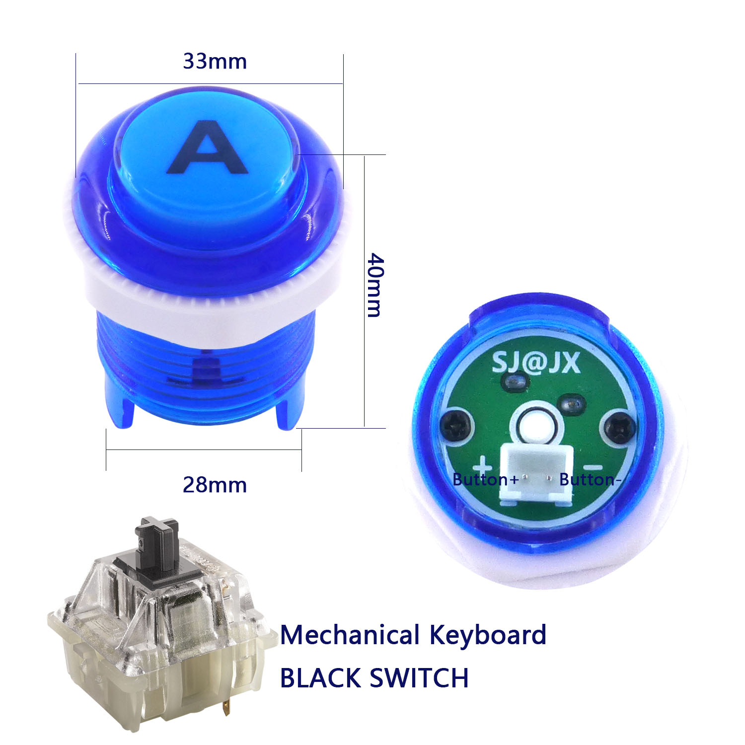 SJ@JX Arcade Button LED DIY Ki - Arcade Button Kit 评论和价格