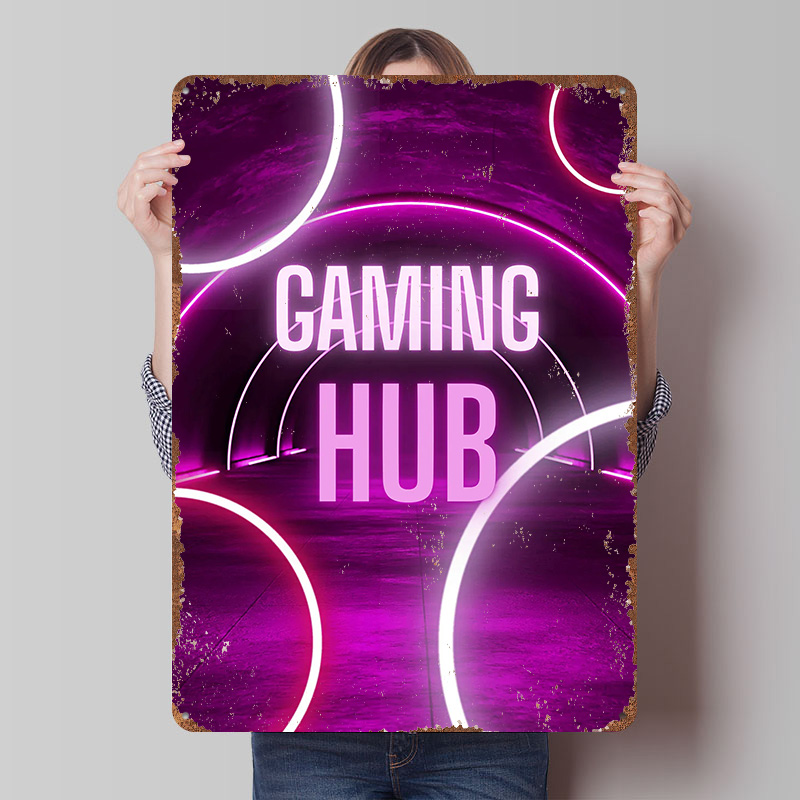 Gaming Hub Neon Tunnel Printed - Retro Gaming Hub 评论和价格