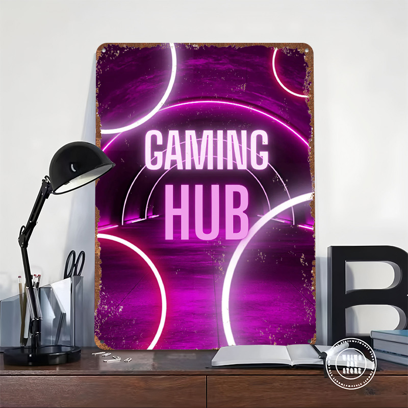 Gaming Hub Neon Tunnel Printed - Retro Gaming Hub 评论和价格