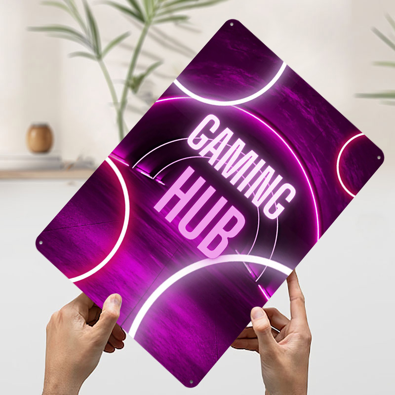 Gaming Hub Neon Tunnel Printed - Retro Gaming Hub 评论和价格