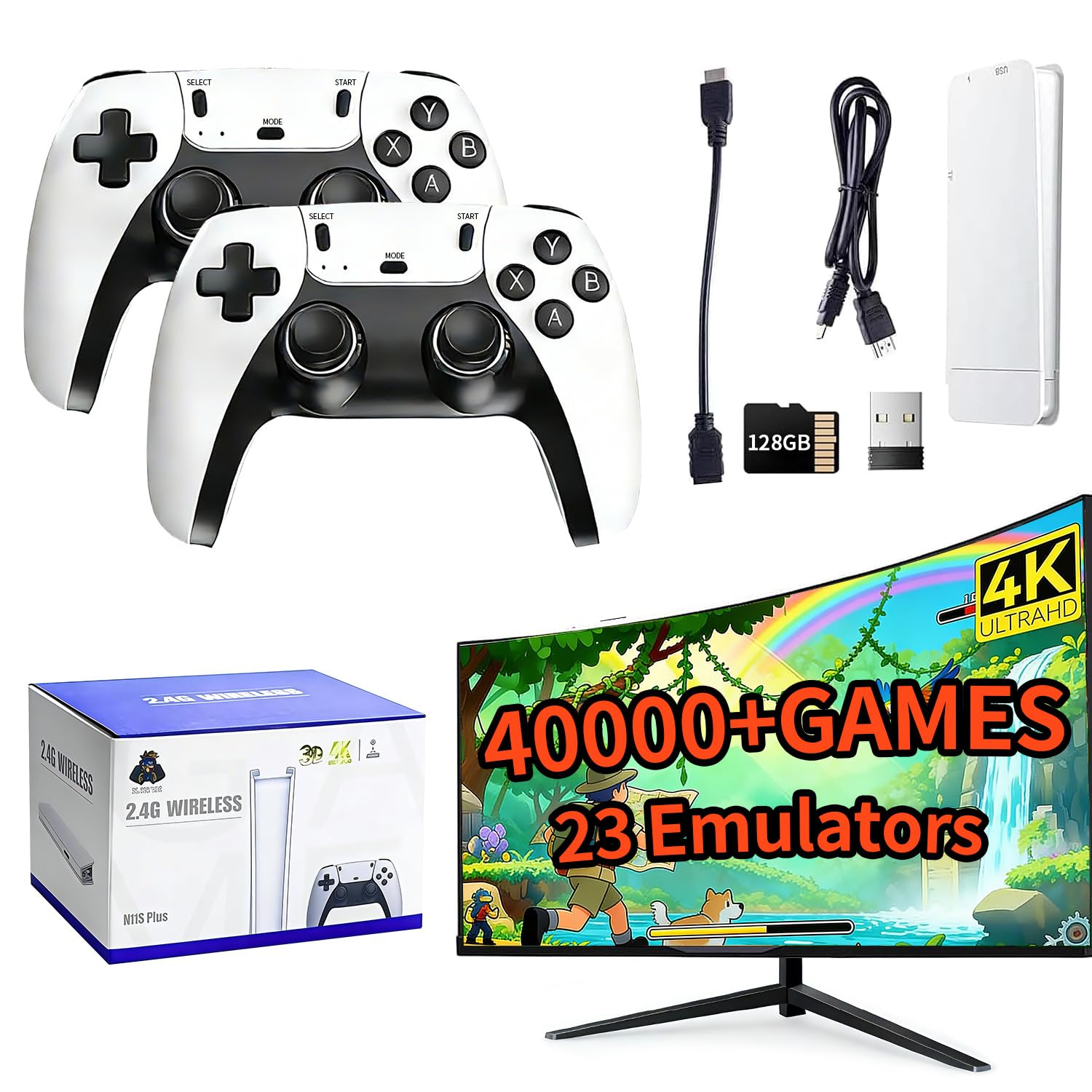 2026 Retro Gaming Console, 4K  - Retro Gaming Game Stick 评论和价格