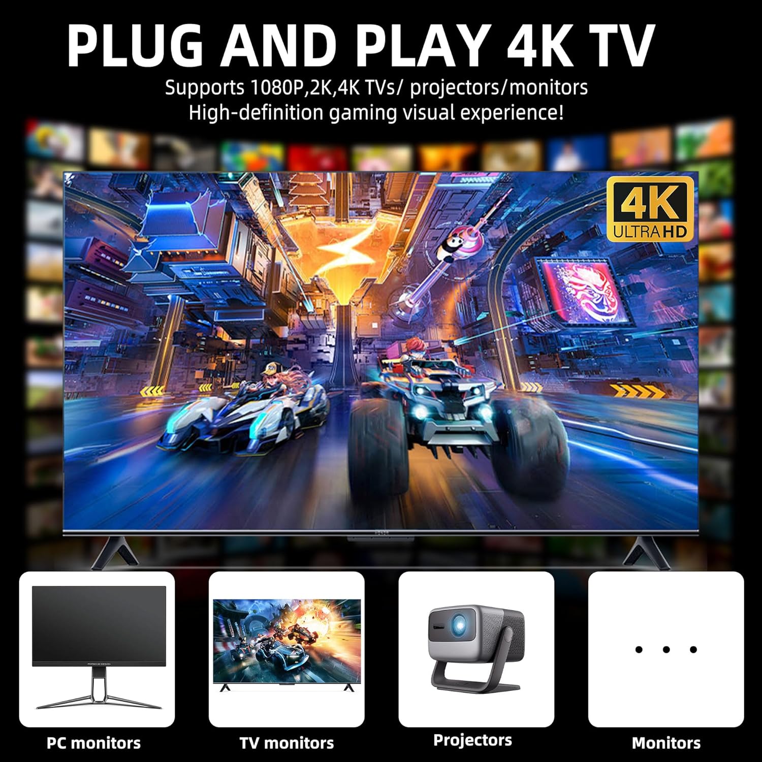2026 Retro Gaming Console, 4K  - Retro Gaming Game Stick 评论和价格