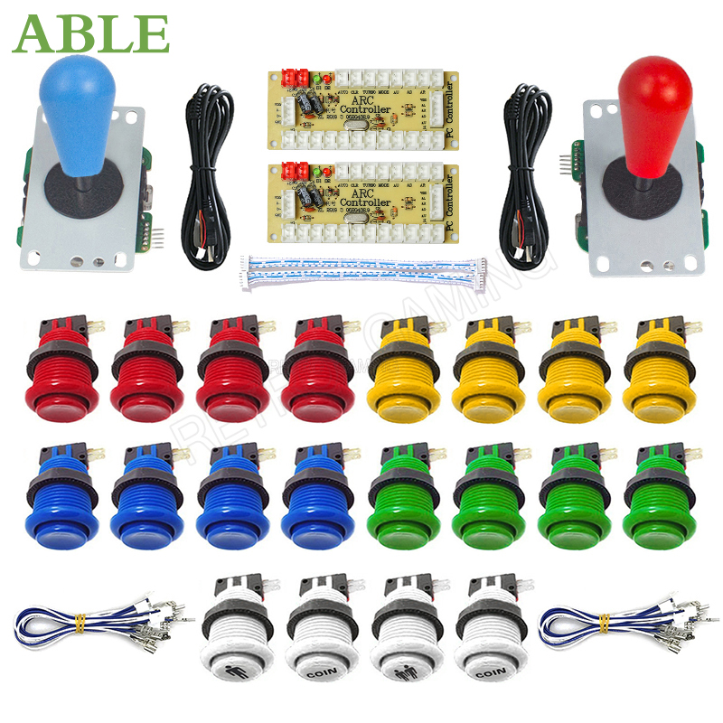 Arcade 2 Player Zero Delay Kit - Arcade Button Kit 评论和价格