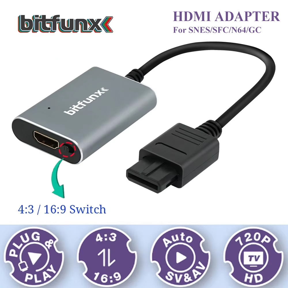 Bitfunx 720P Svideo / AV To HD - Retro Gaming Os 评论和价格