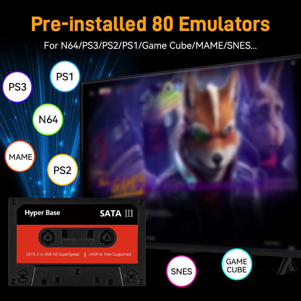 Batocera 500G/2T Emulator Game - Retro Gaming Os 评论和价格