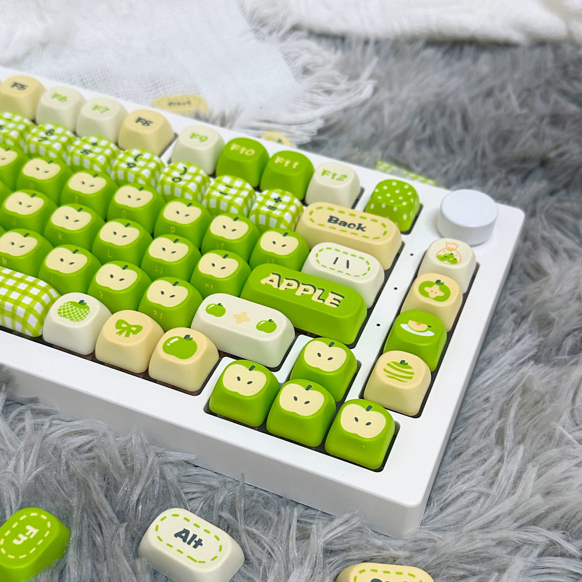 97 Keys Green Red Apple Keycap - Retro Gaming Keycaps 评论和价格