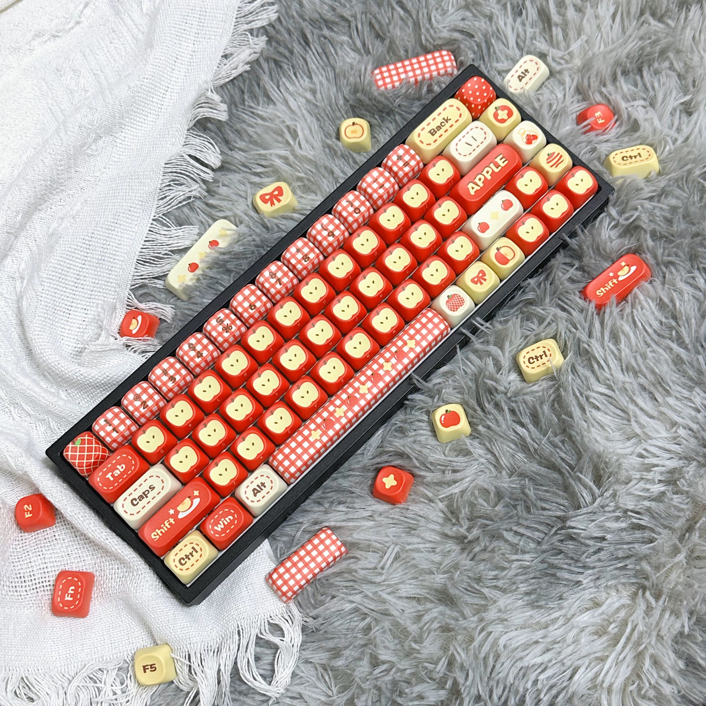 97 Keys Green Red Apple Keycap - Retro Gaming Keycaps 评论和价格