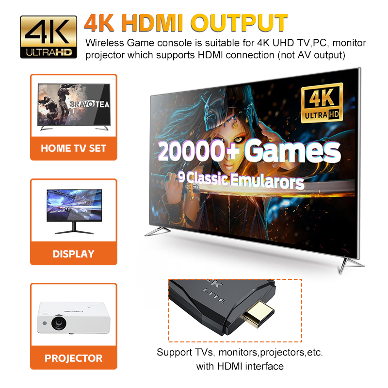 M9 Video Game Console 4K 30000 - Retro Gaming Game Stick 评论和价格