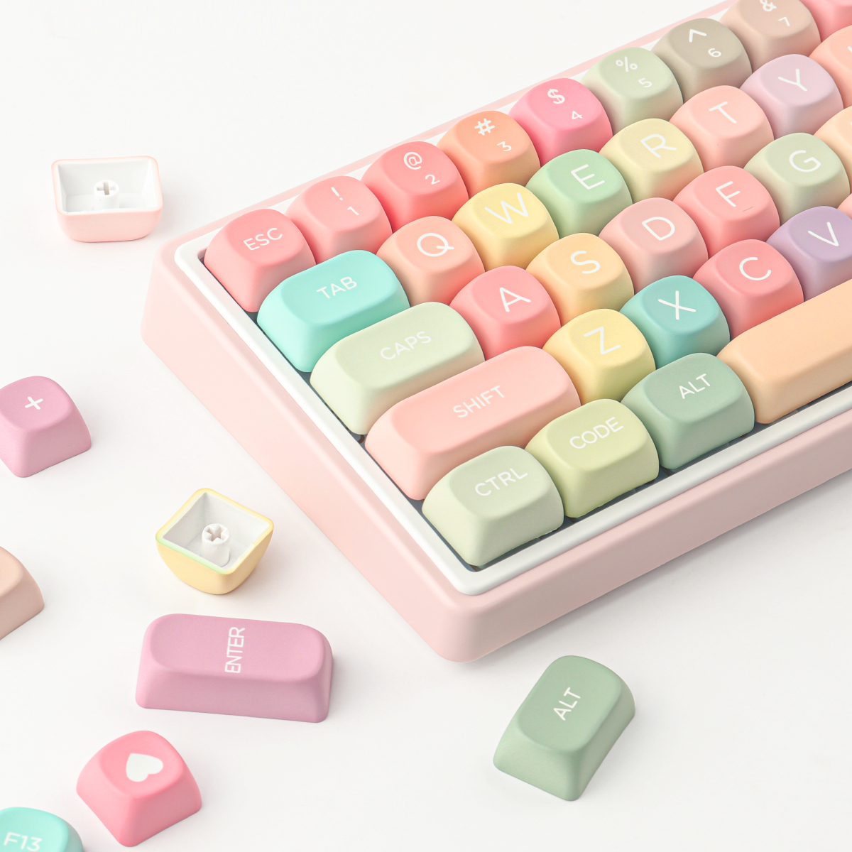 GMK Candy Keycaps Set 126 Keys - Retro Gaming Keycaps 评论和价格