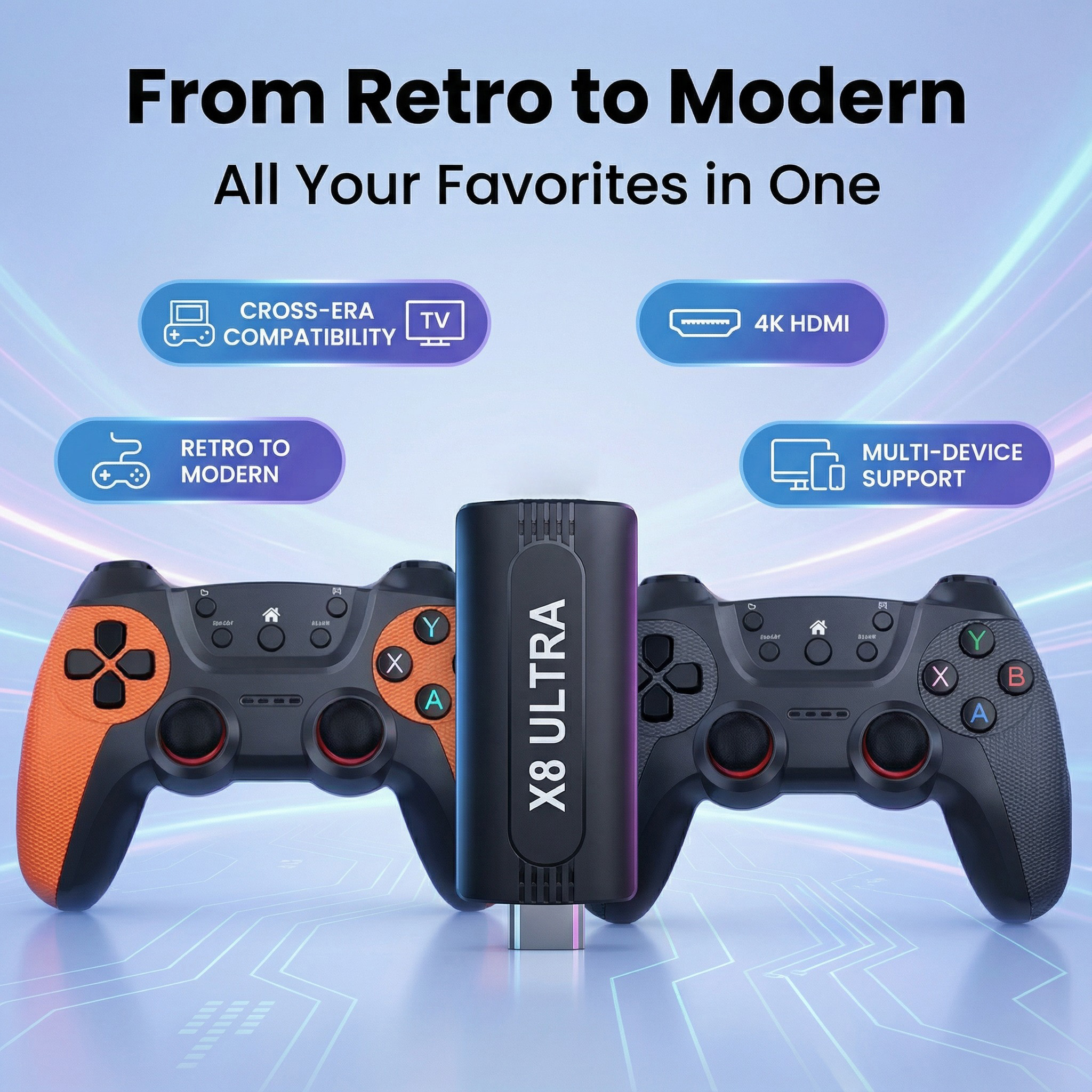 X8 Ultra Wireless Game Stick 1 - Retro Gaming Game Stick 评论和价格