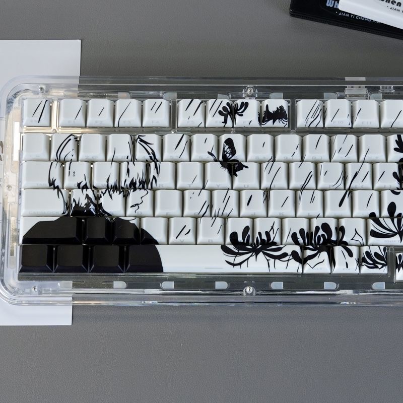 130 Key Tokyo Ghoul Theme Kane - Retro Gaming Keycaps 评论和价格