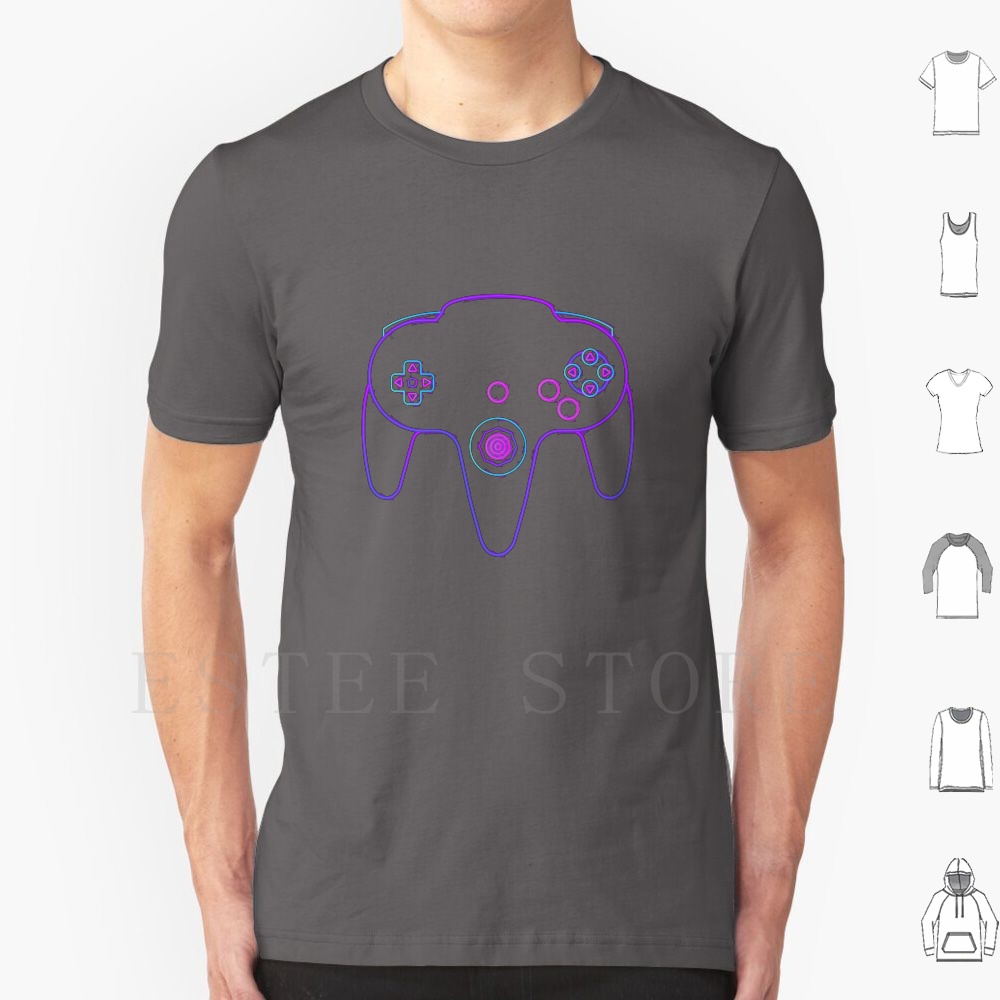 Neon Controller N64 T Shirt Me - Retro Gaming Consoles 评论和价格