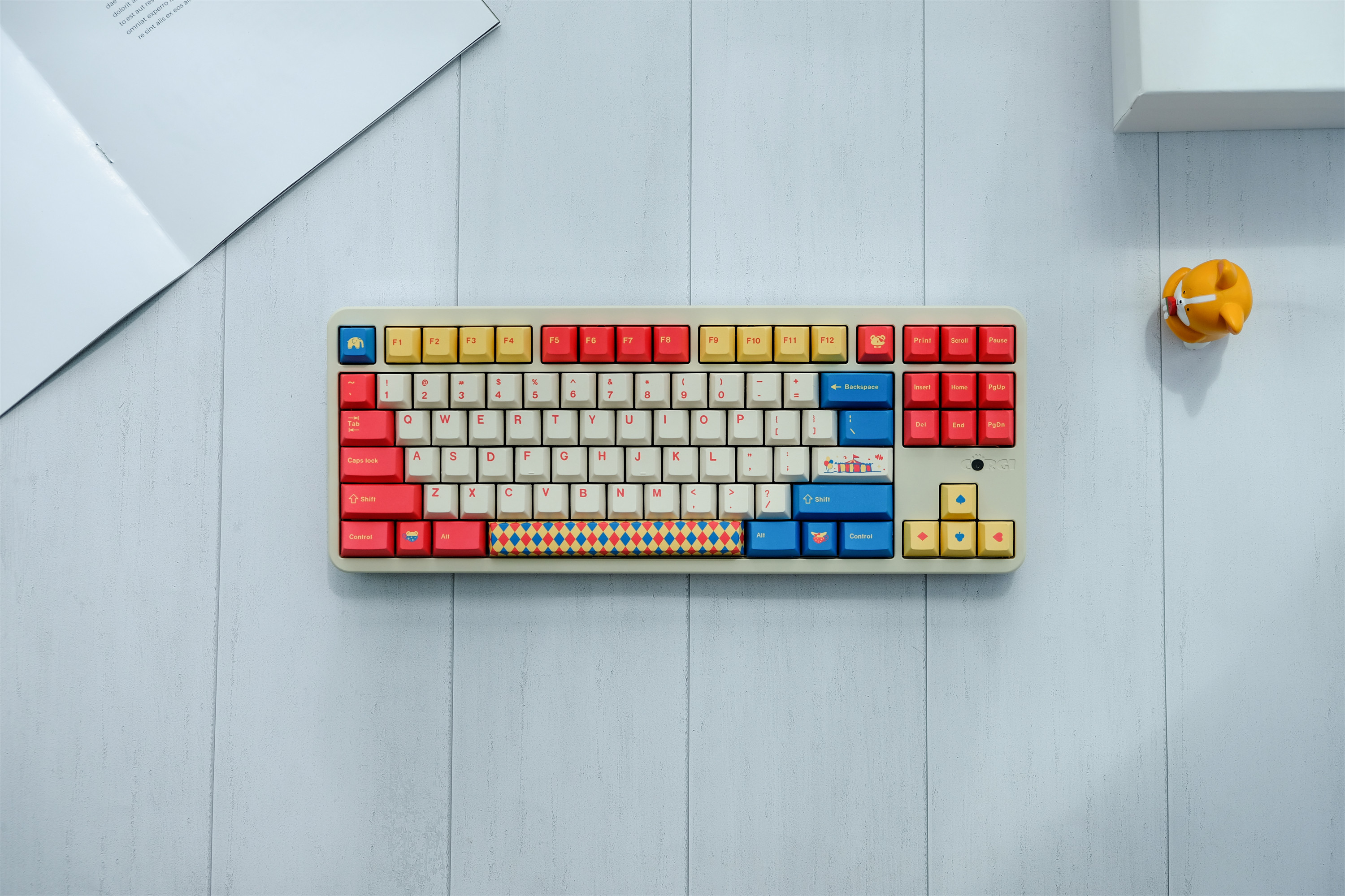 GMK Circus Keycap, 134 Keys PB - Retro Gaming Keycaps 评论和价格