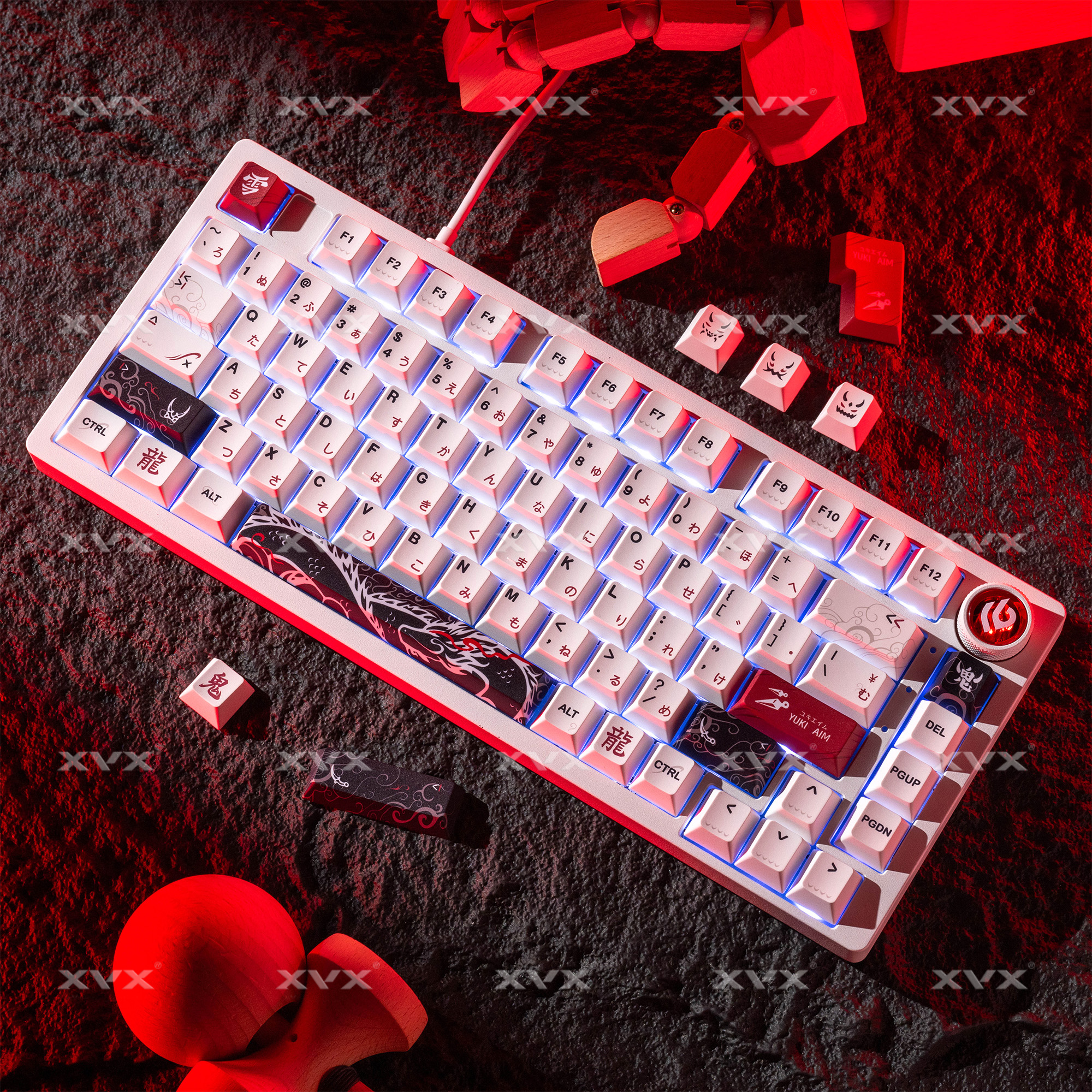 XVX Yuki Aim Keycaps for Keybo - Retro Gaming Keycaps 评论和价格