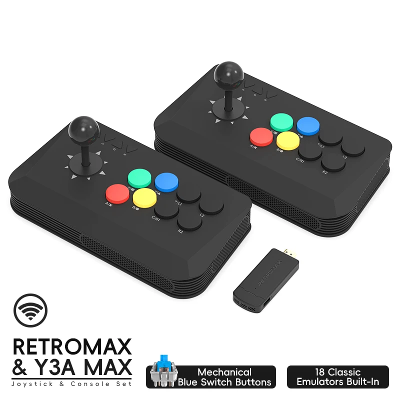 Wireless Y3A Max Arcade Stick  - Retro Gaming Game Stick 评论和价格