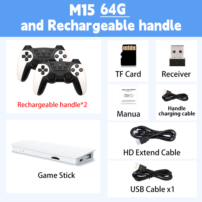 M15 Game Stick Mini TV Recharg - Retro Gaming Game Stick 评论和价格