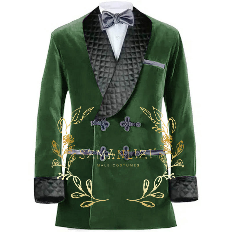 Double Breasted Purple Velvet  - Retro Gaming Jacket 评论和价格