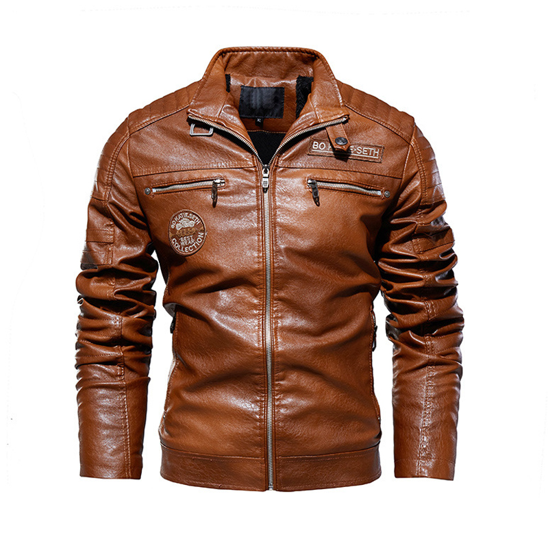 Autumn Winter Men's PU Leather - Retro Gaming Jacket 评论和价格