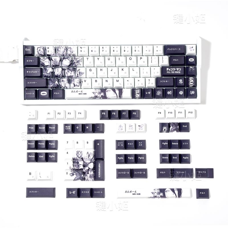 Reze Keycaps Chainsaw Man Them - Retro Gaming Keycaps 评论和价格