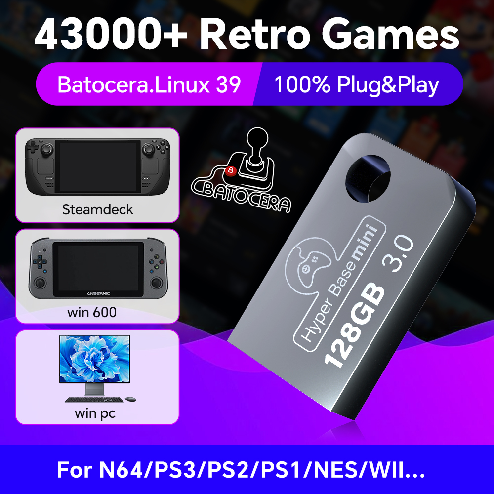 Batocera 128G USB Flash Drive  - Retro Gaming Os 评论和价格