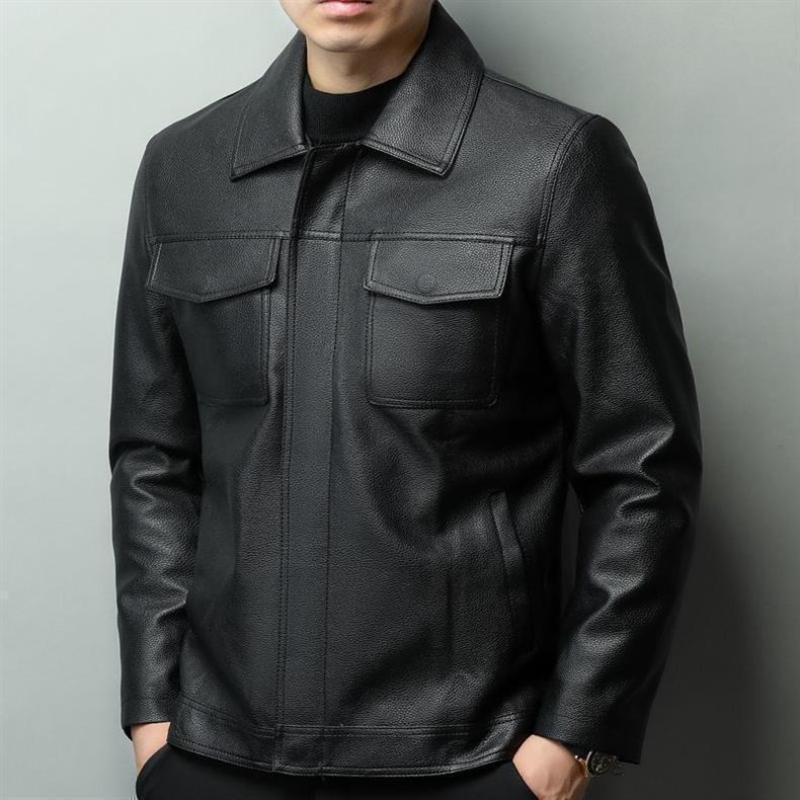 Vintage Brown Cowhide Leather  - Retro Gaming Jacket 评论和价格