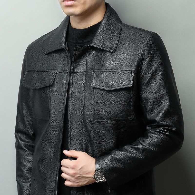 Vintage Brown Cowhide Leather  - Retro Gaming Jacket 评论和价格